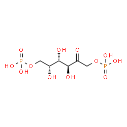 ChemSpider 2D Image | 1,6-Di-O-phosphono-D-tagatose | C6H14O12P2