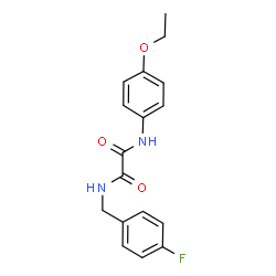 ChemSpider 2D Image | N-(4-Ethoxyphenyl)-N'-(4-fluorobenzyl)ethanediamide | C17H17FN2O3