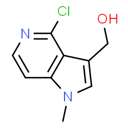 ChemSpider 2D Image | (4-Chloro-1-methyl-1H-pyrrolo[3,2-c]pyridin-3-yl)methanol | C9H9ClN2O