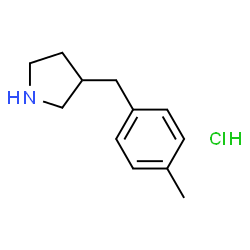 ChemSpider 2D Image | 3-(4-methylbenzyl)pyrrolidine hydrochloride | C12H18ClN