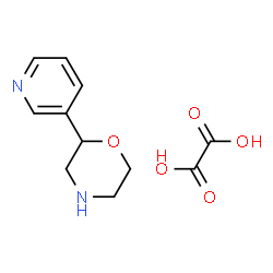 ChemSpider 2D Image | 2-(Pyridin-3-yl)morpholine oxalate | C11H14N2O5