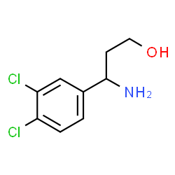 ChemSpider 2D Image | 3-Amino-3-(3,4-dichlorophenyl)-1-propanol | C9H11Cl2NO