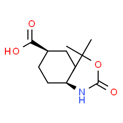 ChemSpider 2D Image | cis-4-(Boc-amino)cyclohexanecarboxylic acid | C12H21NO4