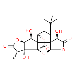 ChemSpider 2D Image | (1b)-1-Hydroxyginkgolide A | C20H24O10