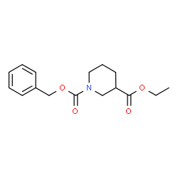 ChemSpider 2D Image | 1-Benzyl 3-ethyl 1,3-piperidinedicarboxylate | C16H21NO4