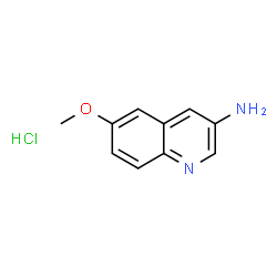 ChemSpider 2D Image | 6-Methoxyquinolin-3-amine hydrochloride | C10H11ClN2O