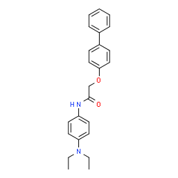 ChemSpider 2D Image | 2-(4-Biphenylyloxy)-N-[4-(diethylamino)phenyl]acetamide | C24H26N2O2