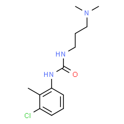 ChemSpider 2D Image | 1-(3-Chloro-2-methylphenyl)-3-[3-(dimethylamino)propyl]urea | C13H20ClN3O