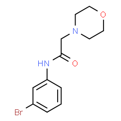 ChemSpider 2D Image | N-(3-Bromophenyl)-2-(4-morpholinyl)acetamide | C12H15BrN2O2
