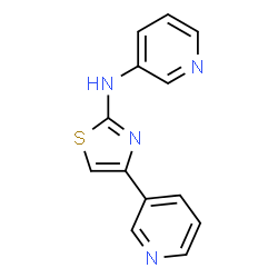 ChemSpider 2D Image | N,4-bis(3-pyridinyl)-2-thiazolamine | C13H10N4S