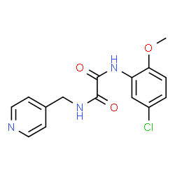 ChemSpider 2D Image | N-(5-Chloro-2-methoxyphenyl)-N'-(4-pyridinylmethyl)ethanediamide | C15H14ClN3O3
