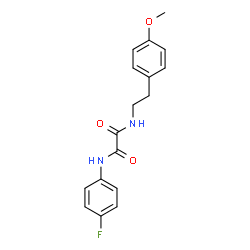 ChemSpider 2D Image | N-(4-Fluorophenyl)-N'-[2-(4-methoxyphenyl)ethyl]ethanediamide | C17H17FN2O3