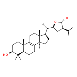 ChemSpider 2D Image | (3beta,5alpha,22S,28S)-4,4,14-Trimethyl-22,28-epoxyergost-8-ene-3,28-diol | C31H52O3