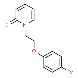 ChemSpider 2D Image | 1-[2-(4-Bromophenoxy)ethyl]-2(1H)-pyridinone | C13H12BrNO2