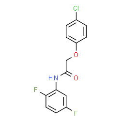 ChemSpider 2D Image | 2-(4-Chlorophenoxy)-N-(2,5-difluorophenyl)acetamide | C14H10ClF2NO2