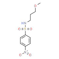 ChemSpider 2D Image | N-(3-Methoxypropyl)-4-nitrobenzenesulfonamide | C10H14N2O5S