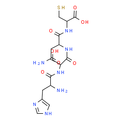 ChemSpider 2D Image | his-ser-asn-cys | C16H25N7O7S