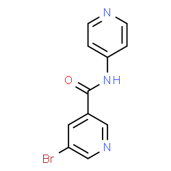 ChemSpider 2D Image | 5-Bromo-N-(4-pyridinyl)nicotinamide | C11H8BrN3O