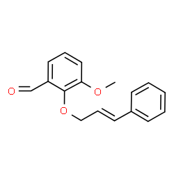 ChemSpider 2D Image | 3-Methoxy-2-{[(2E)-3-phenyl-2-propen-1-yl]oxy}benzaldehyde | C17H16O3