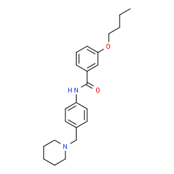 ChemSpider 2D Image | 3-Butoxy-N-[4-(1-piperidinylmethyl)phenyl]benzamide | C23H30N2O2