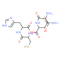 ChemSpider 2D Image | ser-asn-cys-his | C16H25N7O7S