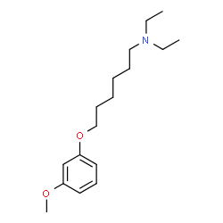 ChemSpider 2D Image | N,N-Diethyl-6-(3-methoxyphenoxy)-1-hexanamine | C17H29NO2