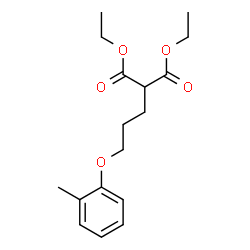 ChemSpider 2D Image | Diethyl [3-(2-methylphenoxy)propyl]malonate | C17H24O5