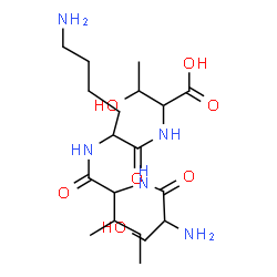 ChemSpider 2D Image | ser-ile-lys-thr | C19H37N5O7