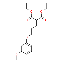 ChemSpider 2D Image | Diethyl [3-(3-methoxyphenoxy)propyl]malonate | C17H24O6