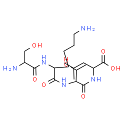 ChemSpider 2D Image | ser-lys-thr-leu | C19H37N5O7