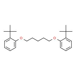 ChemSpider 2D Image | 1,1'-[1,5-Pentanediylbis(oxy)]bis[2-(2-methyl-2-propanyl)benzene] | C25H36O2