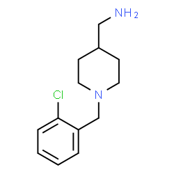 ChemSpider 2D Image | 1-[1-(2-Chlorobenzyl)-4-piperidinyl]methanamine | C13H19ClN2