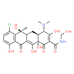ChemSpider 2D Image | Chlormethylenecycline | C23H25ClN2O9