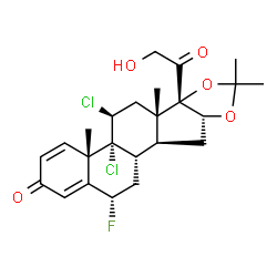 ChemSpider 2D Image | Flucloronide | C24H29Cl2FO5