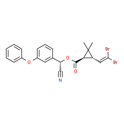 ChemSpider 2D Image | Tralomethrin metabolite | C22H19Br2NO3