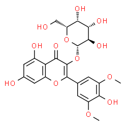 ChemSpider 2D Image | Syringetin-3-galactoside | C23H24O13