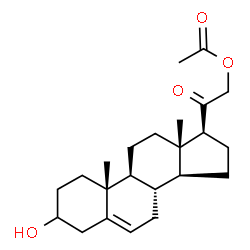 ChemSpider 2D Image | 3-Hydroxy-21-acetoxy-5-pregnen-20-one | C23H34O4