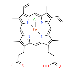 ChemSpider 2D Image | Ferric Hemin | C34H32ClFeN4O4