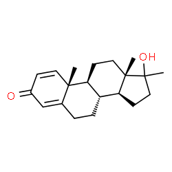 ChemSpider 2D Image | 17-Hydroxy-17-methylandrosta-1,4-dien-3-one | C20H28O2