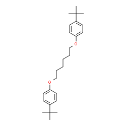 ChemSpider 2D Image | 1,1'-[1,6-Hexanediylbis(oxy)]bis[4-(2-methyl-2-propanyl)benzene] | C26H38O2