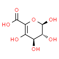 ChemSpider 2D Image | alpha-L-threo-Hex-4-enopyranuronic acid | C6H8O7