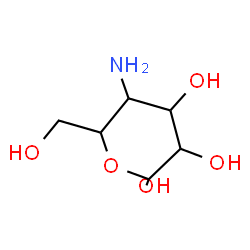 ChemSpider 2D Image | 4-Amino-4-deoxy-alpha-D-glucopyranose | C6H13NO5