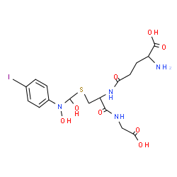 ChemSpider 2D Image | L-gamma-Glutamyl-S-{(R)-hydroxy[hydroxy(4-iodophenyl)amino]methyl}-L-cysteinylglycine | C17H23IN4O8S