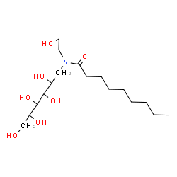 ChemSpider 2D Image | 1-DEOXY-1-[(2-HYDROXYETHYL)(NONANOYL)AMINO]HEXITOL | C17H35NO7
