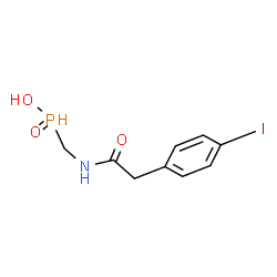 ChemSpider 2D Image | (p-iodophenylacetylamino)methylphosphinic acid | C9H11INO3P