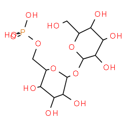 ChemSpider 2D Image | beta-D-Glucopyranosyl 6-O-phosphono-alpha-D-glucopyranoside | C12H23O14P