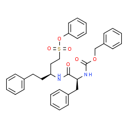 ChemSpider 2D Image | Phenyl (3S)-3-({N-[(benzyloxy)carbonyl]-L-phenylalanyl}amino)-5-phenyl-1-pentanesulfonate | C34H36N2O6S
