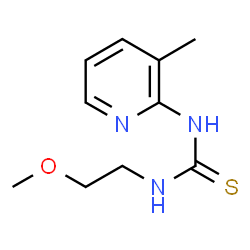 ChemSpider 2D Image | thiourea, N-(2-methoxyethyl)-N'-(3-methyl-2-pyridinyl)- | C10H15N3OS