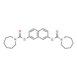 ChemSpider 2D Image | 2,7-Naphthalenediyl di(1-azepanecarboxylate) | C24H30N2O4