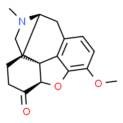 ChemSpider 2D Image | (5alpha,9alpha)-3-Methoxy-17-methyl-4,5-epoxymorphinan-6-one | C18H21NO3